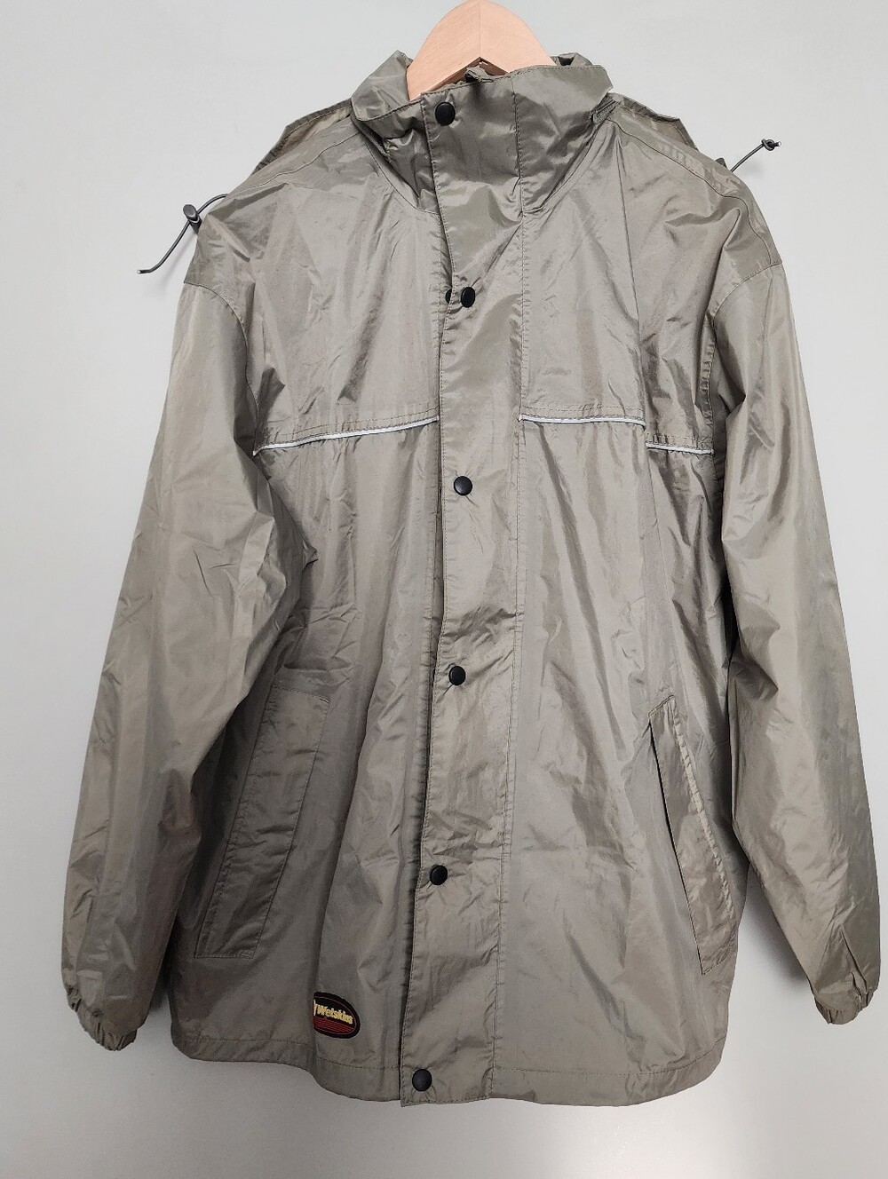 Men's Lightweight Hooded Rain Jacket Size M